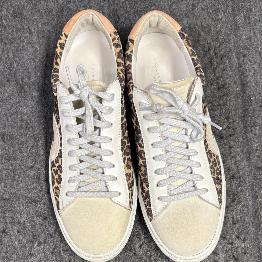 Oliver Cabell Leopard Print Sneakers - Picture 5 of 10